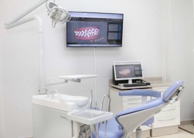 sala dentista con resultados procedimiento